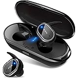 【2020最新版 Bluetooth5.0 Hi-Fi高音質】 Bluetooth イヤホン 自動ペアリング IPX6防水 スポーツ 左右分離型 ノイズキャンセリング&AAC対応 ブルートゥース イヤホン ワイヤレス タッチ式 軽量 両耳通話 Siri対応 技適認証済 日本語音声提示 iPhone/Android対応 (グレー)