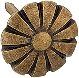 Dritz 9013 Upholstery Decorative Daisy Head Nails, Antique Brass, 15/32-Inch, 24-Pack [並行輸入品]