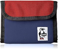 [チャムス]財布 Trifold Wallet Sweat Nylon H・Navy/Tomato