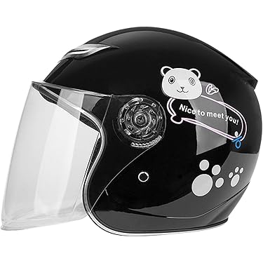 JEFヘルメット 半キャップ 可愛いパンダ・スマイル・モンスター柄 750g軽量 JEFヘルメット 半キャップ 可愛いパンダ・スマイル・モンスター柄 750g軽量