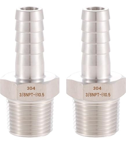 Amazon.co.jp: MAACFLOW - ステンレススチールホース継手、1/4インチ