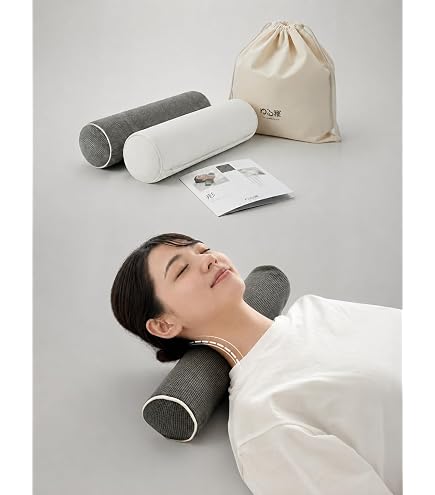 Amazon｜円柱クッション かたい枕 仰向き寝まくら ボルスター ネック