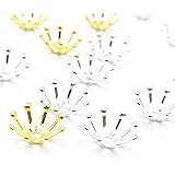 【BEAUTY PLAYER】座金 花座 ビーズキャップ 約100個 つまみ細工 蕾 つぼみ パール金具 フラワー イヤリング アクセサリー パーツ 手芸 クラフト ハンドメイド DIY材料