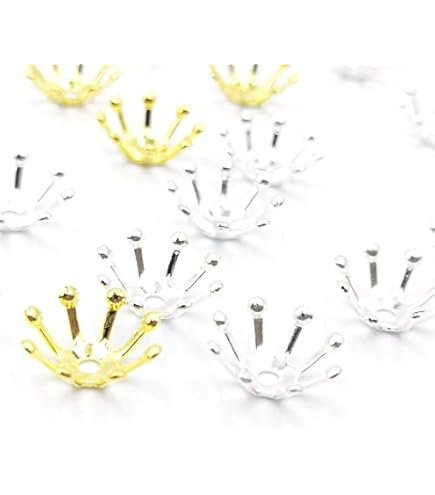 Amazon | 300個 透かしビーズキャップ 14mm 座金 シルバー 花座
