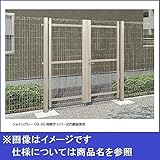 LIXIL TOEX　ハイグリッド門扉NF1型　柱使用　08-10　両開き　シリンダー錠使用（ノブ式内蔵錠）　【リクシル】 　アイボリーホワイト