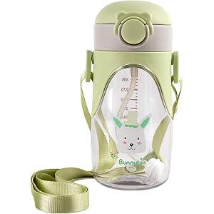 Bunnytoo ストローマグ ベビーマグ ストロー飲み トライタン(Tritan) 8ヵ月頃から ハンドル付き ストロ…