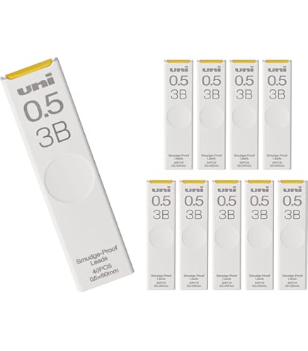 Amazon.co.jp: Uni シャープペンシル芯 Hi 0.5mm 3B 60mm x 40芯