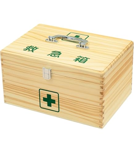 Amazon | 日進医療器(Nissiniryouki) リーダー 木製救急箱 Mサイズ