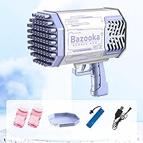Amazon | SAEYZ バブルマシーン シャボン玉 キッズバブルガン 2