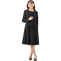 （マーガレット）ｍ433 ブラックフォーマル レディース 喪服 アンサンブル ワンピース 礼服 洗える 冠婚葬祭