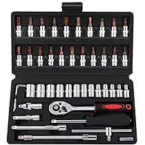 Amazon | ソケットレンチセット 差込角6.3mm(1/4インチ)ラチェット