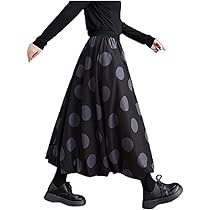 Amazon.co.jp: バルーンスカート ロング スカート 水玉 バルーン