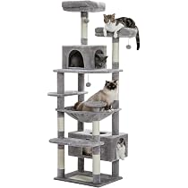 Amazon | PETEPELA(ぺテぺラ) キャットタワー 大型猫用 スリム 多頭