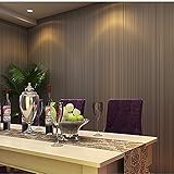 (ハンメロ)HANMEROのりなし壁紙 ストライプ フリース 珈琲色 シンプルモダン 1ロール（53cm×10m）