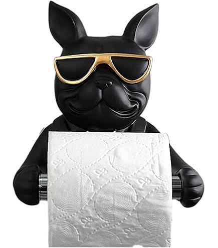 ブルドッグ トイレットペーパーホルダー・け ラック アニマル・動物