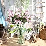 hjuns-Wu全４色選ぶ　明るくてカラフルな造花　人工植物　花束　人工デージー　人工桜　パーティー　店舗装飾　ブーケ　フローラル　飾り物　撮影　小道具 - ピンク