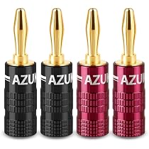 Amazon.co.jp: バナナプラグ 24K金メッキ オーディオ用 12AWG～18AWG