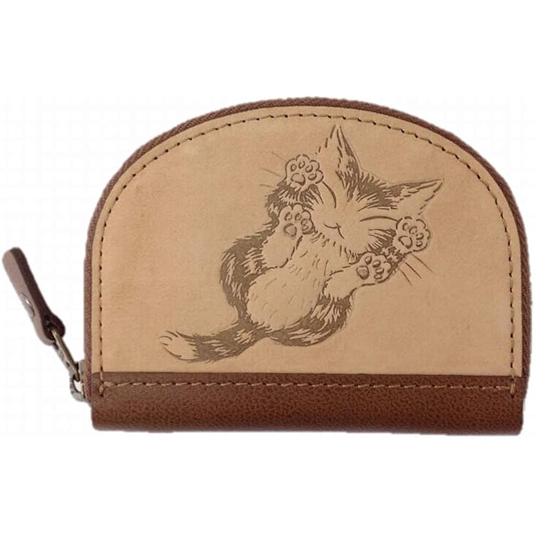 Amazon | [わちふぃーるど] ダヤン 本革 にゃんキュー 折財布 | わちふ