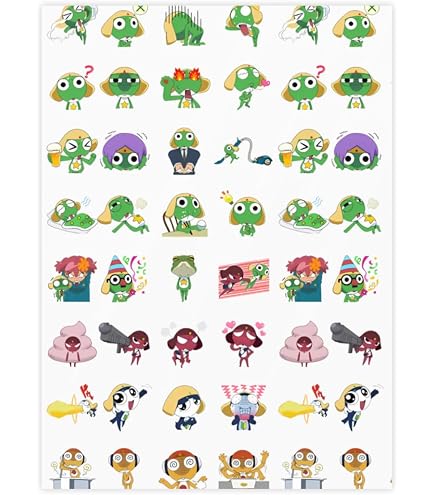 Amazon.co.jp: ケロロ軍曹 韓国 ポップアップ ステッカー シールセット