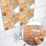 APSOONSELL キッチン壁紙シール はがせる DIY フロアシート タイル おしゃれ 20×20cm 正方形 APT5-30