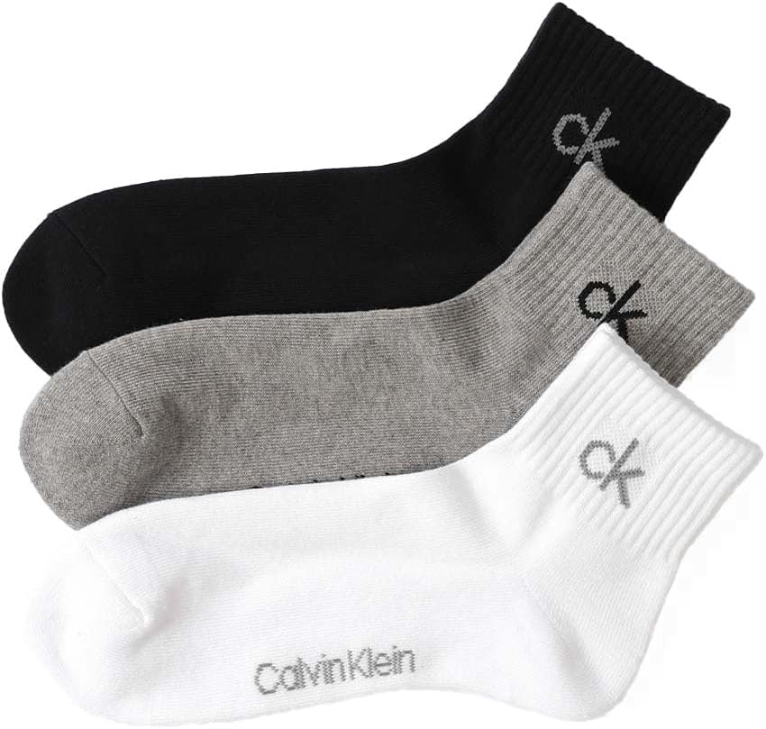 Calvin Klein(カルバン クライン) ソックス[カルバンクライン] 3足組 足底パイル 抗菌防臭 ショート丈 メンズ レディース カジュアル ソックス プレゼント ギフト 92572502ユニセックス大人