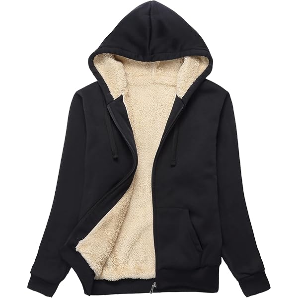 womens thick zip up hoodie