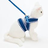 ペティオ (Petio) 猫用ハーネス Anycatハーネス ストライプ ブルー 猫用 M サイズ