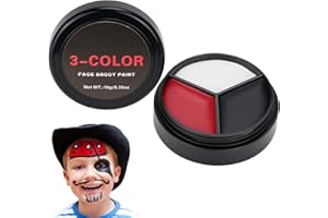 Chisafly フェイスペイント 3色セット 10g ボディペイント 白塗りメイク道具 絵の具 マタニティペイント 顔ペイント 白塗り 安全 無毒 エコ コスプレ 仮装 ハロウィン クリスマス