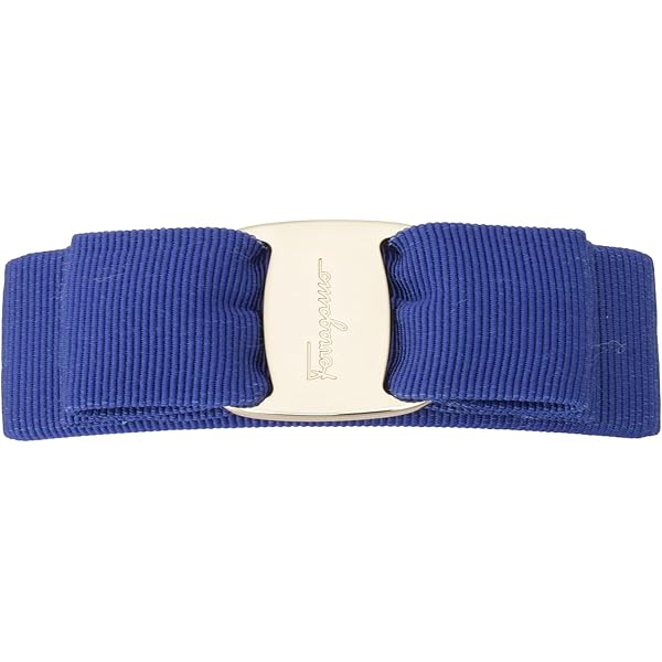 Amazon.co.jp: フェラガモ ヴァラ リボン バレッタ ブルー VARA BOW