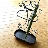 傘立て おしゃれ アンティーク アンブレラスタンド デザイン かわいい スリム アイアン傘立て ローズガーランド [sik3636]