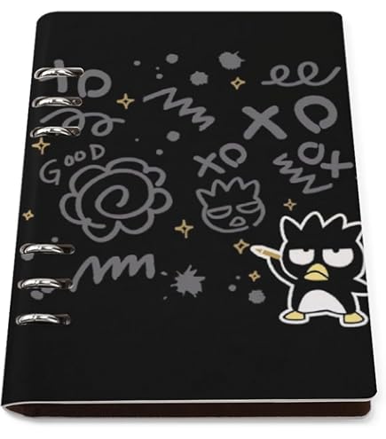 Amazon.co.jp: バッドばつ丸 バインダーノート メモ帳 システム手帳 PU