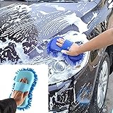 mazimark --新しいブラシスポンジパッドマイクロファイバーシェニール車車ケアクリーニング洗濯ツール