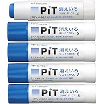 Amazon | トンボ鉛筆 スティックのり 消えいろPiT Sサイズ (塗り色が