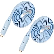 Amazon.co.jp: USB - RJ45 コンソールケーブル 2本パック Cisco