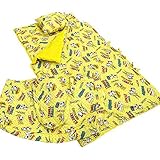 スヌーピー お昼寝布団 7点セット （掛け布団･敷き布団･枕･カバー3点･バッグ） イエロー 保育園 幼稚園 保育所 入園準備 キャラクター お昼寝布団セット 男女兼用 かわいい