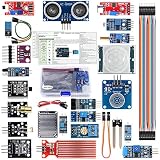Arduinoのセンサーラズベリーパイモジュールキット22 in 1ArduinoのUNO R3メガ2560ナノスマートホームIoT初心者学習スターターキット用の（チュートリアルを含む）