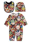 (マイファーストヒステリック) MY FIRST HYSTERIC HYSTERIC WONDER CIRCUS総柄 2wayカバーオール+キャップ+スタイset ブラック
