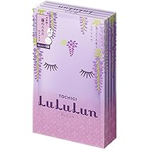 Amazon | フェイスマスク パック ルルルン 栃木ルルルン（藤の花