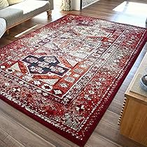 伝統的なデザインの赤いラグ 楽天市場】RugRu ALANAY RUG 133×195cm ラグ ラグマット レッド
