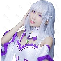 Amazon.co.jp: コスプレウィッグ エミリア Re:ゼロから始める異