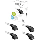 Terzo テルッツォ (by PIAA) ルーフキャリア ベースキャリア フット 4個入 ダイレクトレールタイプ ブラック エアロバー用 ロック付 EF102A