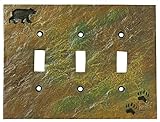 ビッグSky Carvers 30170441 Bear andトラックトリプルスイッチプレート