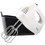 dretec(ドリテック) 【最新モデル】ハンドミキサースピード5段階切替 / 電源コード、ビーターが収納できるケース付き 泡立て HM-706IV(アイボリー)