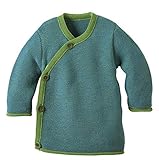 Organic unisex wrap over wool jumper-Green-86/92 12-24m by Disana