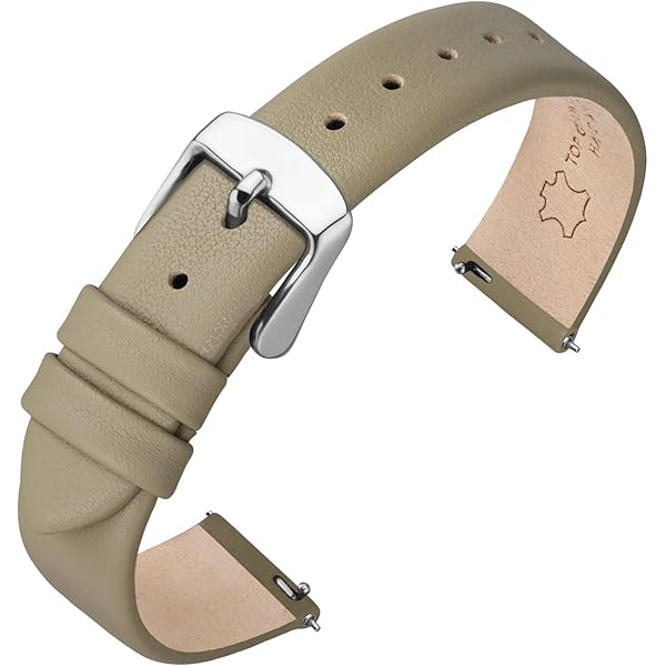 Amazon | 【シンプル革ベルト 茶 20mm】 時計ベルト 時計バンド