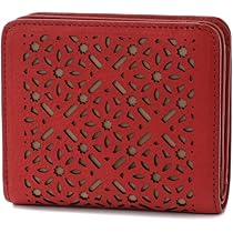 Amazon | [ゲンテン] 二つ折り財布 本革 レディース レッド GE