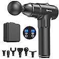 AERLANG Massage Gun, Deep Tissue Massager, Portable Muscle Massage Gun for Back Neck Muscle Relieve, Quiet Brushless Motor 20