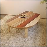 座卓 COUS2クス 変型 135cm 幅135cm 奥行90cm 高さ39.5cm 5色突板 WOODPATTERN 変型 ヒーターなし 座卓 ちゃぶ台 洋室 和室に合う 座卓 北欧風ジャパニーズデザイン リビングテーブル 和ジャパニーズ