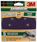 3 M 9521sb-es 5 " 60 Grit 8穴フック&ループSandBlasterTM Sanding Disc