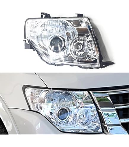 三菱 パジェロ V87/V93/V97専用 ヘッドライトカバー2色セットABS製 三菱 パジェロ V87/V93/V97専用 ヘッドライトカバー2色セットABS